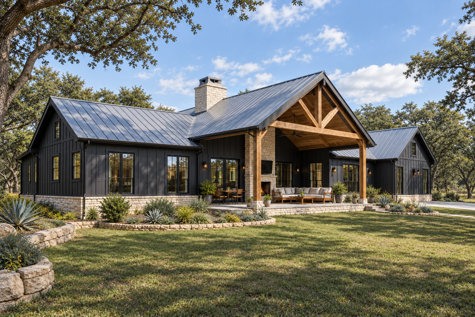 Opposite-side view of The Blackwood residential model and attached garage